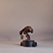 Buy online mixed media sculptures: Crouching Man II, 13x11x9 cm