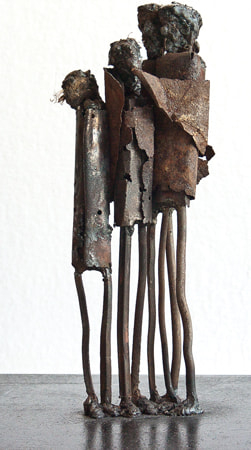Metal sculpture ''Fam.'' 25x56x25 cm - Johan Jonsson