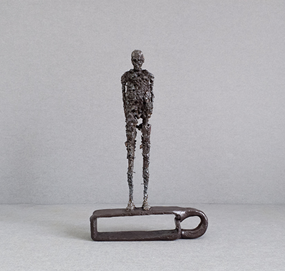 Metal sculpture ''Figure Study.20'', 30x19x6 cm - Johan Jonsson