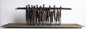 Skulptur: Line-up IV, 24x80x22 cm